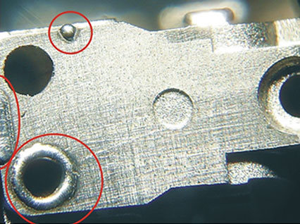 <a href='http://www.591788687.cn/product/3.htm' class='text_a'>模具激光焊機(jī)</a>修復(fù)模具效果